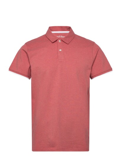 Bruun & Stengade Bs Delos Regular Fit Polo Shirt   Red   XL