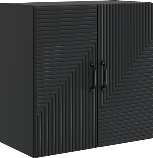 vidaXL Vegghengt skap Svart 59 x 31 x 60 cm Konstruert tre