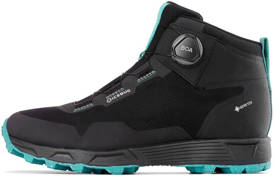 Icebug Women"s Rover Mid Rb9b Gore tex Black/mint 10 Icebug Women"s Rover Mid Rb9b Gore tex Black/mint 10