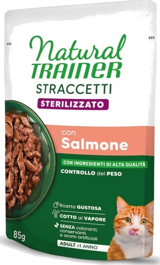 Natural Trainer Våtfôr Adult Stracceti Sterilised Strimler I Saus Laks 24 X 85 G