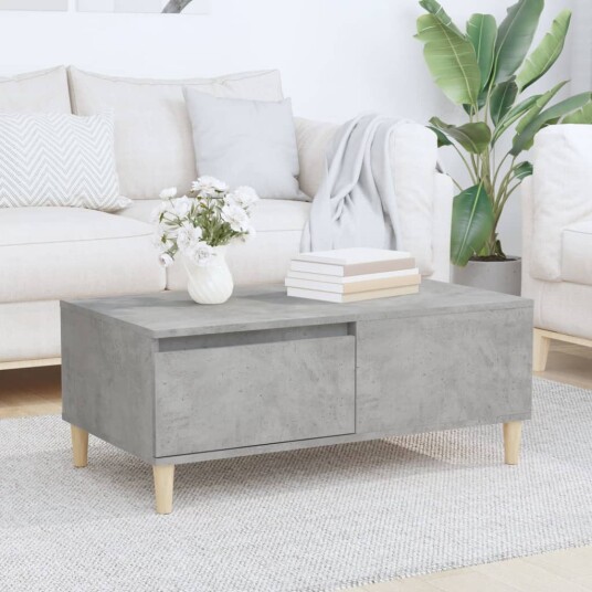  Salongbord betonggrå 90x50x36,5 cm konstruert tre