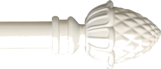 Hasta Kongle gardinstang 120-210 cm White mdf / metall 1651649-01-0 1612061-01-210