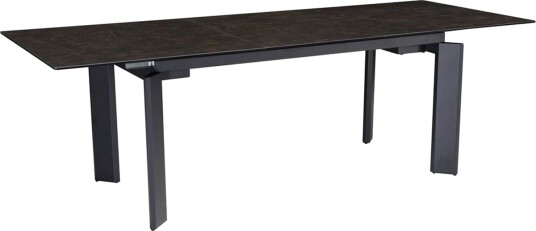 Spisebord Wohnling Uttrekkbar 180-260 cm Keramisk Klassisk Fire Bein Metallramme Svart, marmor svart - Svart, marmor svart Spisebord Wohnling Uttrekkbar 180-260 cm Keramisk Klassisk Fire Bein Metallramme Svart, marmor svart - Svart, marmor svart