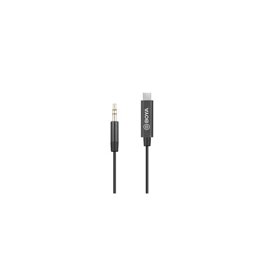 BOYA Mikrofonadapter Usb c 3,5 Mm By k2 TRS Hann