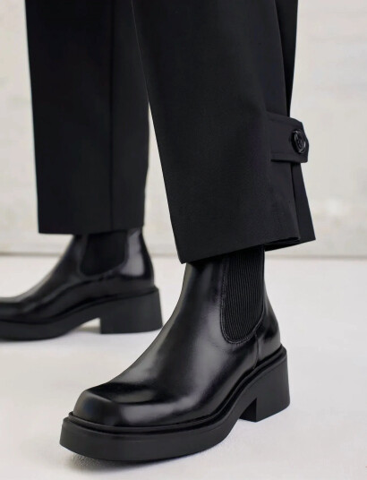 ANGULUS Booties - Flat - With Elastic - Black - 41