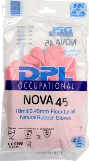 Latexhandske Dpl Nova 45 9 Pink Latex