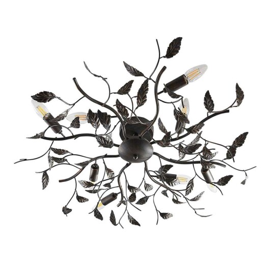 Lindby - Yos 8 Taklampe Black-Gold Lindby - Yos 8 Taklampe Black-Gold