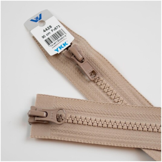 Toveis plastglidelås 95cm Beige