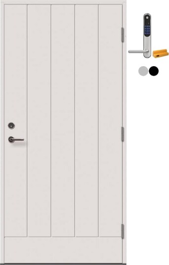 Ytterdør Tundøren Tun 108 Hvit med Yale Doorman Classic Home Ytterdør Tundøren Tun 108 Hvit med Yale Doorman Classic Home