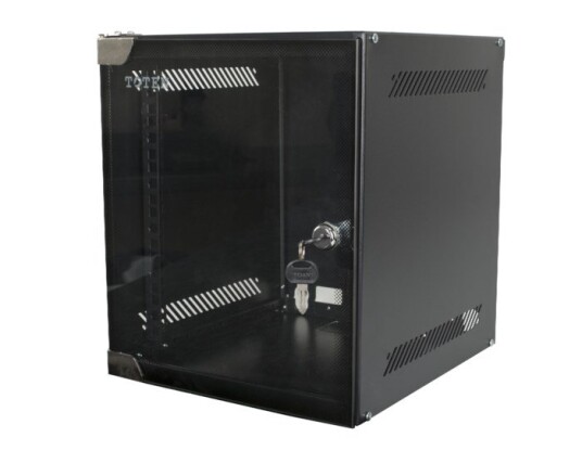 TOTEN 10" Veggskap 6U Svart Rack med Pulverlakk RAL 9004