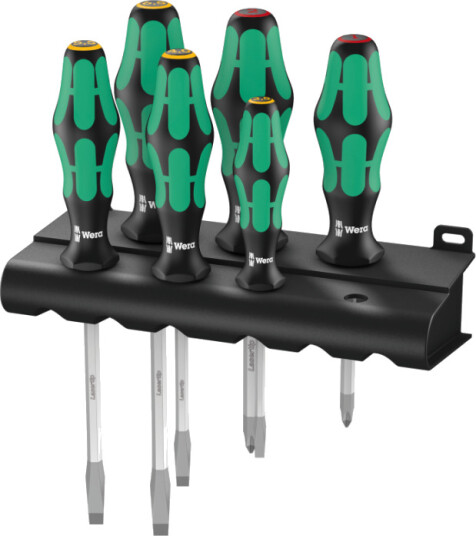 Wera Kraftform Plus 6-delt skrutrekker-sett med ergonomisk design
