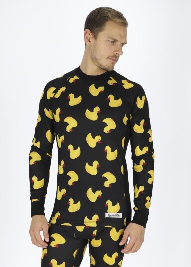 Crewneck L/S Baselayer Yellow Duck M Ullundertøystrøyer Crewneck L/S Baselayer Yellow Duck M Ullundertøystrøyer