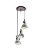 EGLO 49647, Sort, Platina, Zink, Stål, Tre, Sort, Innendørs, I, 3 ampuller EGLO 49647, Sort, Platina, Zink, Stål, Tre, Sort, Innendørs, I, 3 ampuller