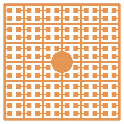 Pixelhobby Midi Perler 252 Lys Oransje 2x2mm 140 pixels