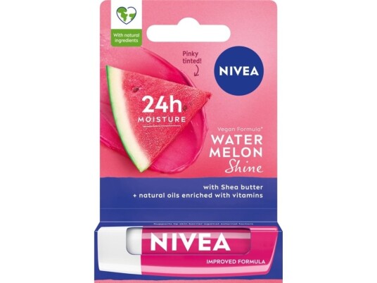 Nivea 24H MettIn Moisture Care Leppestift Watermelon Shine 4,8G Nivea 24H MettIn Moisture Care Leppestift Watermelon Shine 4,8G