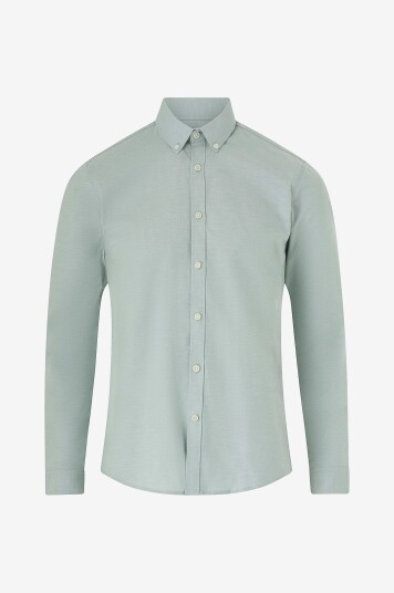 Lindbergh - Skjorte Oxford Superflex Shirt L/S - Grønn