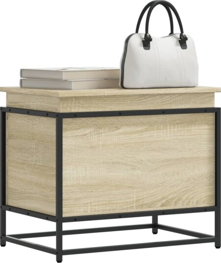 Oppbevaringsboks sonoma eik 60x40x51,5 cm konstruert tre Oppbevaringsboks sonoma eik 60x40x51,5 cm konstruert tre