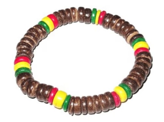 Rasta armbånd - Perle brun Rasta armbånd - Perle brun