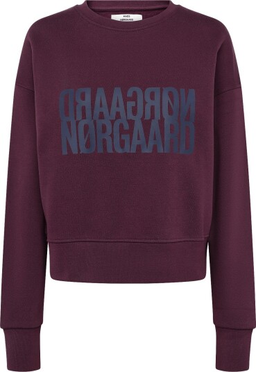 Mads Nørgaard Original Sweat Tilvina Sweatshirt Burgundy M