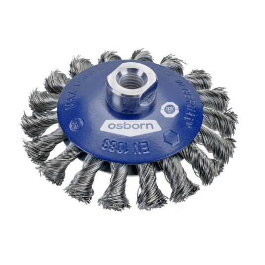 Osborn Koppstålbørste 115mm M14 0,35vst Osborn Koppstålbørste 115mm M14 0,35vst