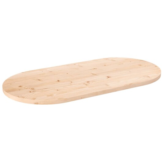  Bordplate 90x45x2,5 cm heltre furu oval 824355