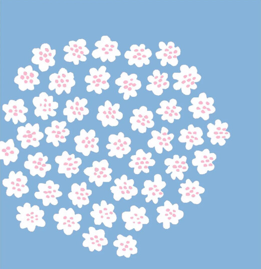 Marimekko Puketti serviett 33x33 cm 20 pk Light Blue