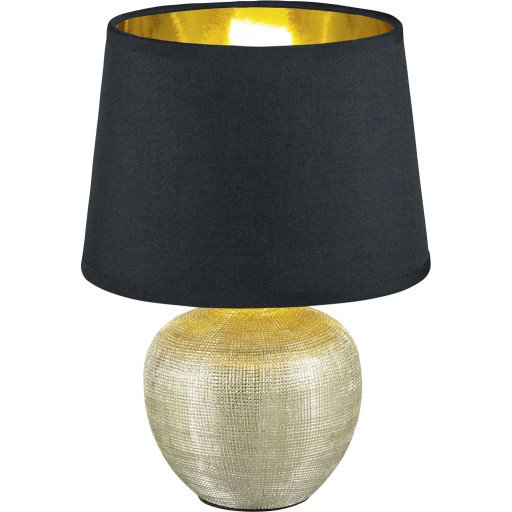 Trio Lighting Luxor bordlampe gull 26 cm Trio Lighting Luxor bordlampe gull 26 cm