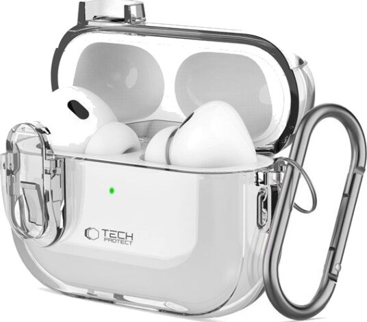Tech Protect Slim Hook Case for AirPods 1/2 Transparent