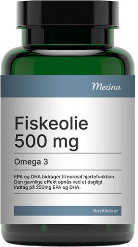 Mezina Fiskeolie Omega-3 - 500 mg 180 KAP Mezina Fiskeolie Omega-3 - 500 mg 180 KAP