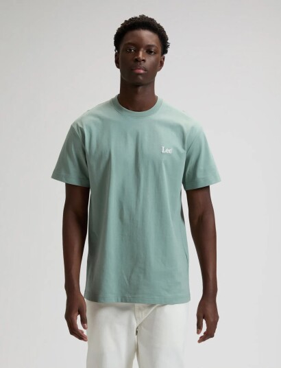 Lee Jeans Ss Small Logo Tee Green L x 00