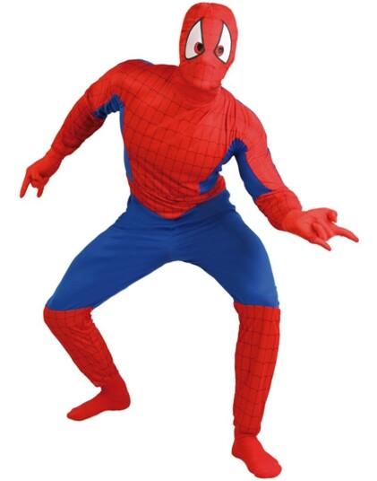 Fiestas Guirca Spiderman Inspirert Superhelt Herrekostyme Strl L