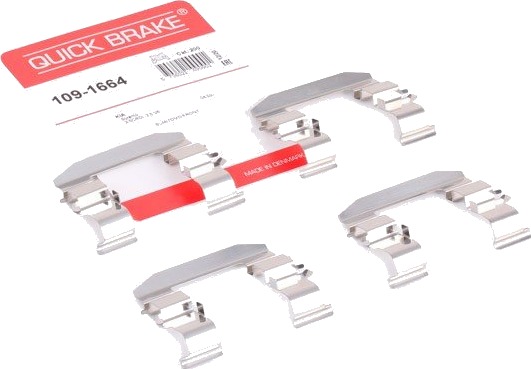 Tilbehørsett, skivebremse belegg QUICK BRAKE 109-1664