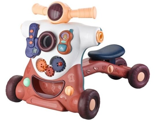 BabyDan ActiSteps - 4-in-1 Baby Activity Walker, Gåvogn, bordeaux BabyDan ActiSteps - 4-in-1 Baby Activity Walker, Gåvogn, bordeaux