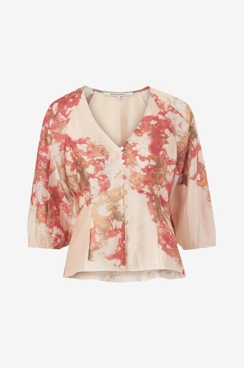 Second Female - Bluse Lugana Fitted Shirt - Rosa
