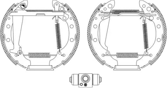 Bremsesett, trommebremse FERODO FMK424