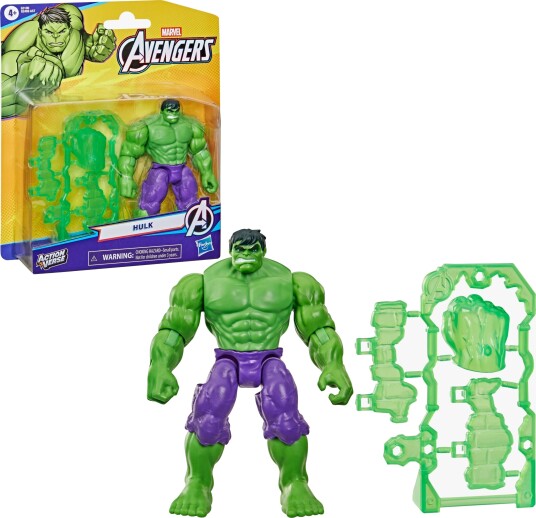 Marvel Avengers 11 cm Hulk Actionfigur med Dynamiske Detaljer Marvel Avengers 11 cm Hulk Actionfigur med Dynamiske Detaljer