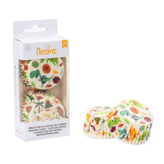 Decora Muffinsformer Standard Dinosaurer Pk/36 Decora Muffinsformer Standard Dinosaurer Pk/36