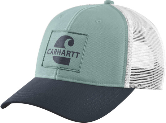 Carhartt Canvas Mesh-Back Core Graphic Cap en størrelse Grønn Carhartt Canvas Mesh-Back Core Graphic Cap en størrelse Grønn