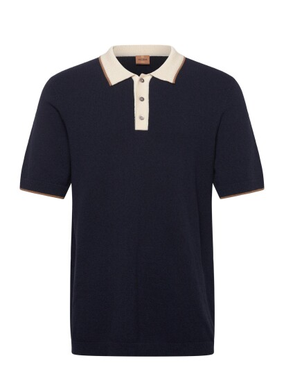 Mos Mosh Gallery Mmgfrancesco Polo Ss Knit Navy M