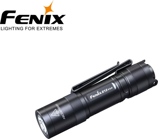 Fenix E12r V3.0 Led Lykt 200lm Kompakt Minilykt Med Klips Fenix E12r V3.0 Led Lykt 200lm Kompakt Minilykt Med Klips