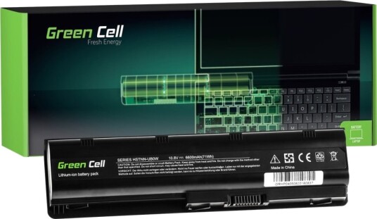 Green Cell Batteri Til Bærbar Pc Tilsvarer: Hp Mu06 Litiumion 9-Cellers 6600 Mah Svart HP04