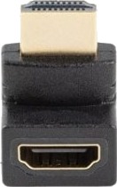 Lanberg Av Adapter Lanberg Adapter HdmiM > HdmiF 4K Kantet Topp Svart