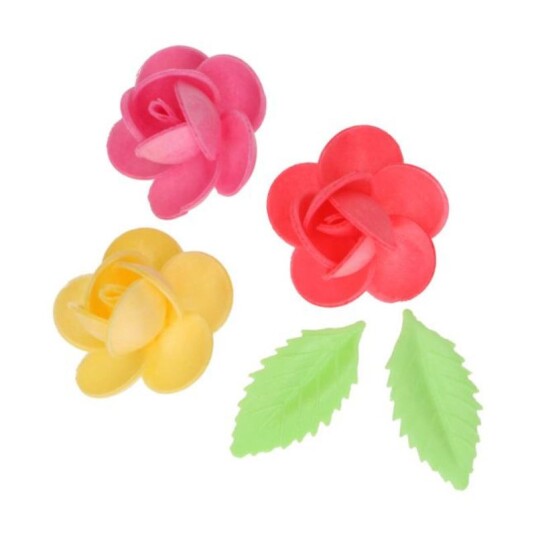 Funcakes Spiselig Kakepynt i Wafer Frangipani Pk/15 Funcakes Spiselig Kakepynt i Wafer Frangipani Pk/15