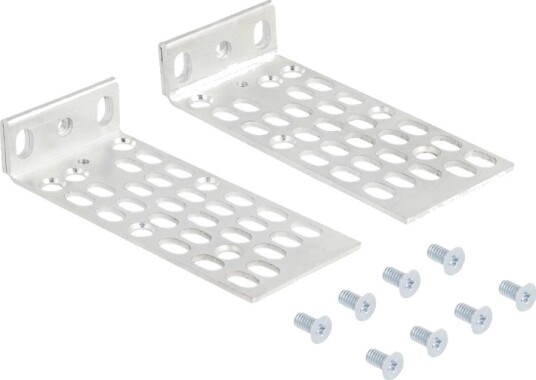 Delock Rack-Monteringssett Universal 2 Pieces 1U 10"/19" 66236