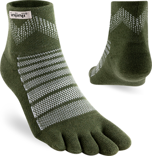 Injinji Outdoor Midweight Mini Crew Wool Forest L 44.5 47
