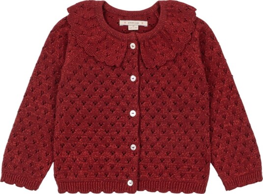 Konges Sløjd Cardigan   Strikk/Hullmønster   Holiday   Lagre Dah   Konges Sløjd   9 10 år (134 140)   Cardigan Bordeaux Rød