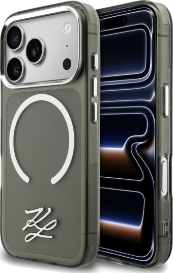 Karl Lagerfeld MagSafe Mobildeksel for iPhone 17 Pro Max - Svart