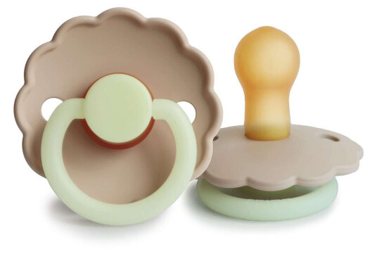 Frigg 2 Pk Smokk Natt Smokk Naturgummi Cream&vani