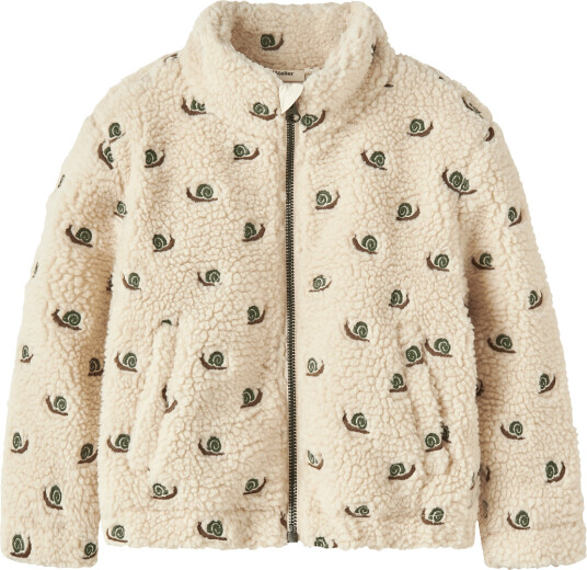 Lil"Atelier Nmmnalo Sui Sherpa Loose Jacket Lil Cream 86