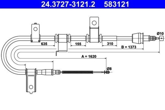 Bremsewire ATE 24.3727 3121.2